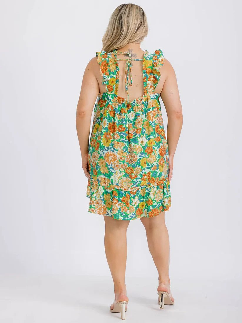 COMING SOON: Floral Mini Dress - Plus Size