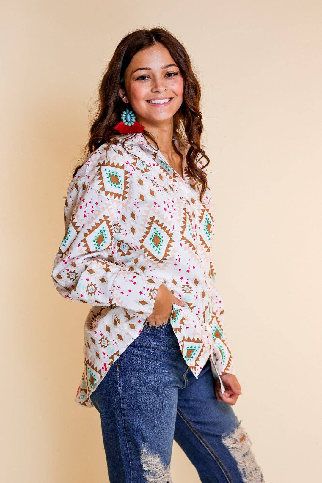 Stock Yard Stylin Button Down Shirt