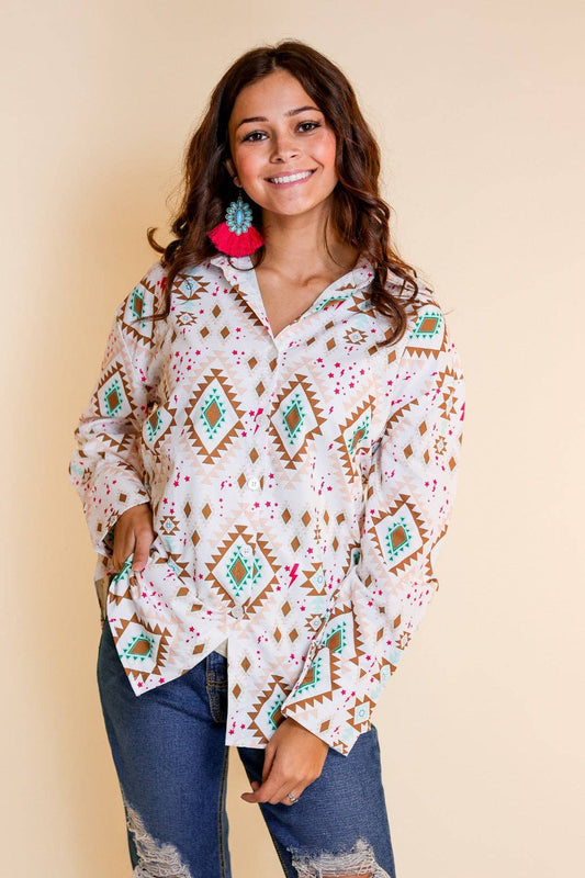 Stock Yard Stylin Button Down Shirt