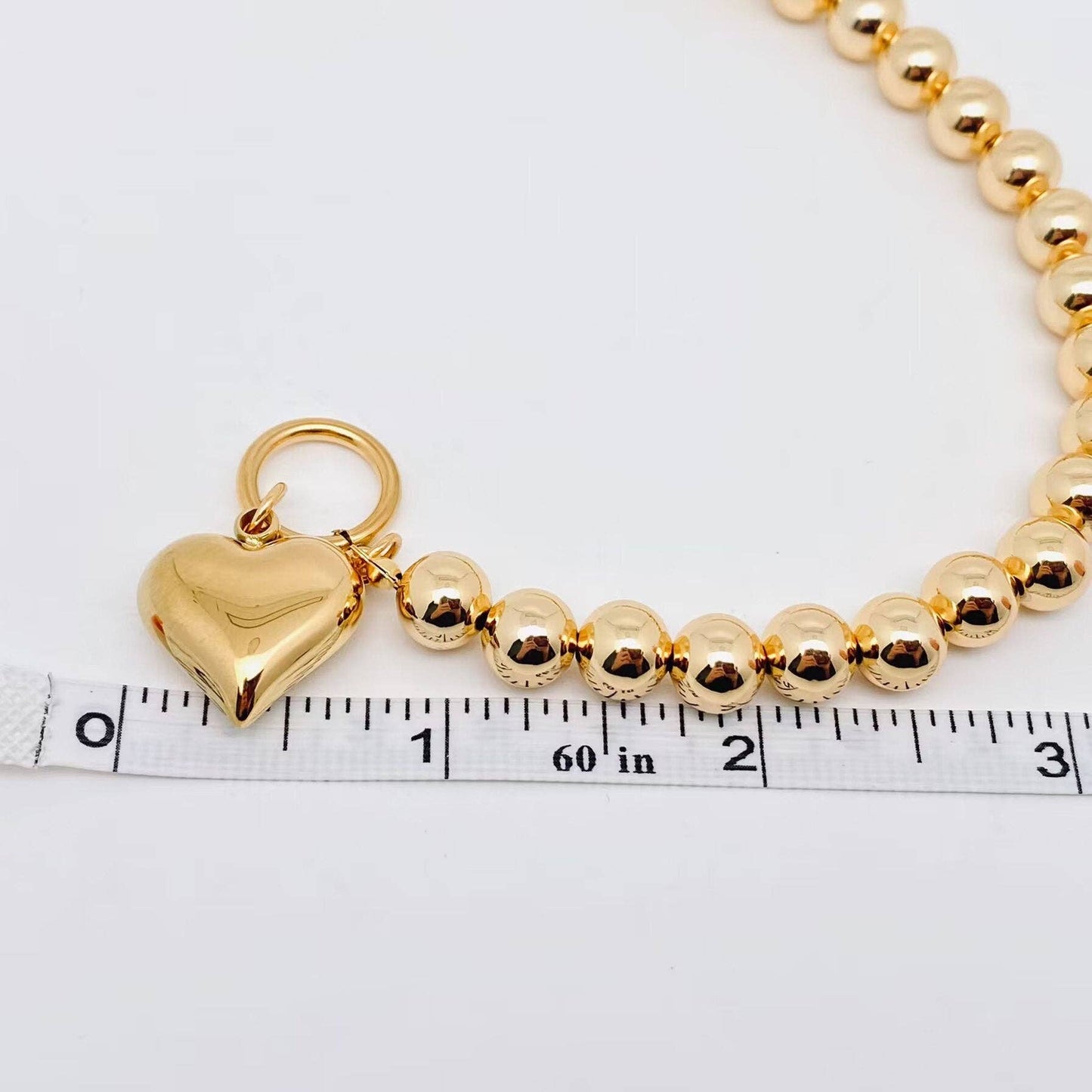 Heart Charm Chain Bracelet