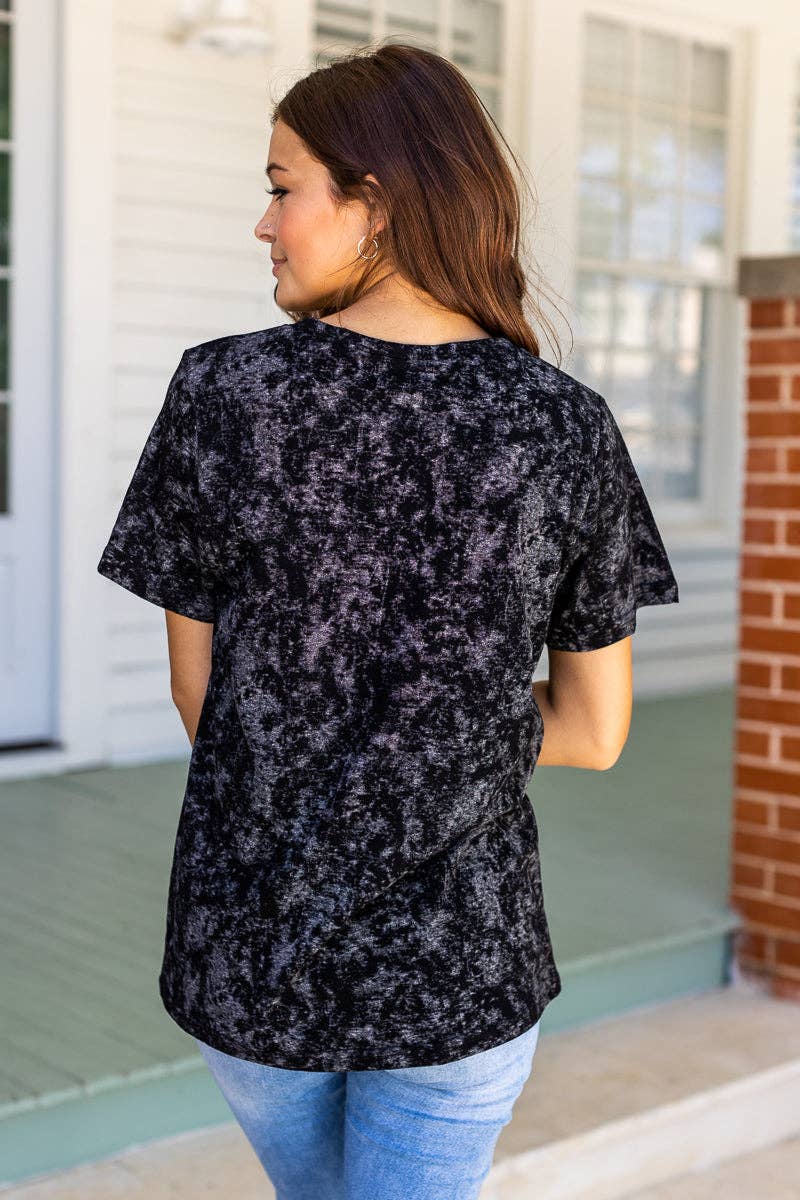 Deep Dive - Acid Wash Black T-Shirt