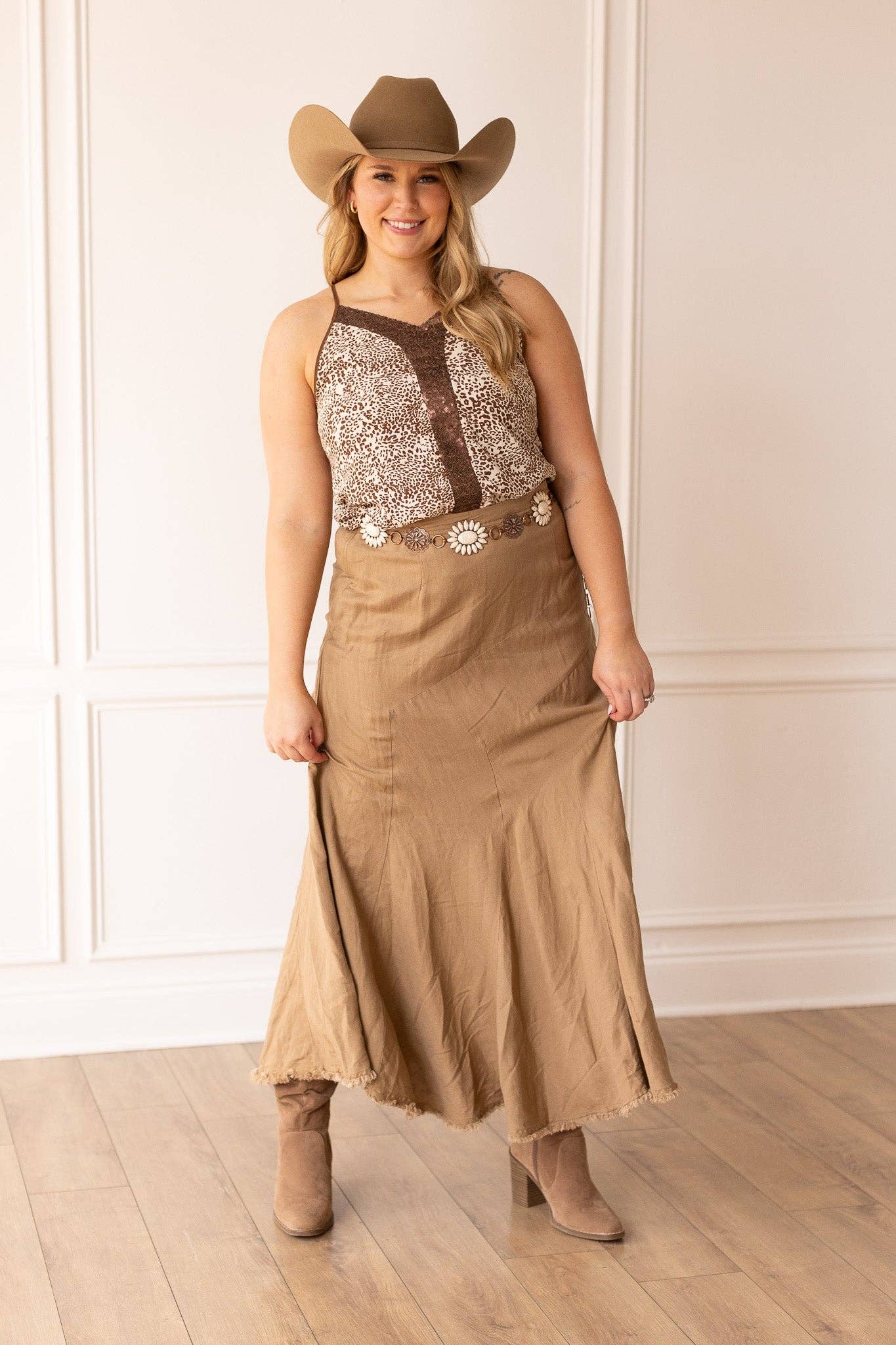 The Stella Linen Versi Dress / Skirt:  Beige