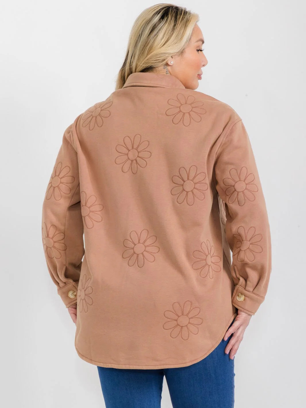 Long Sleeve Flower Print Jacket