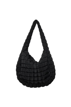 Katydid Puffer Tote Bag:  Black