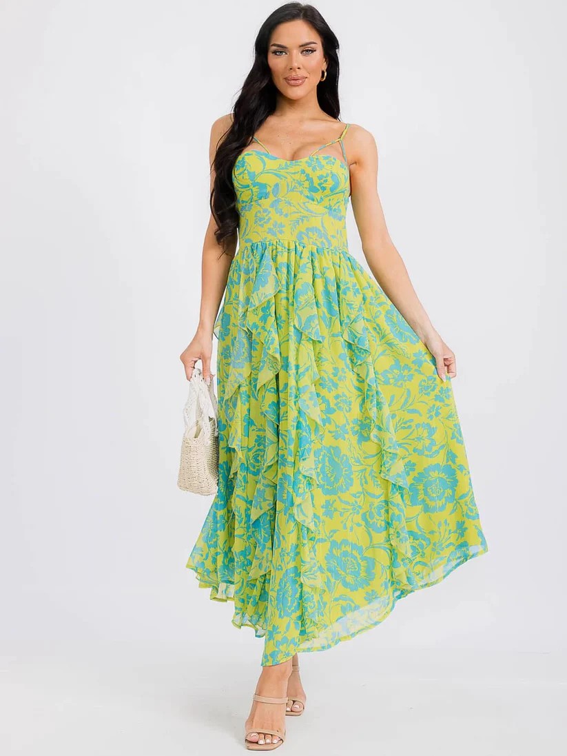 COMING SOON: Ruffle Smocked Floral Maxi Dress