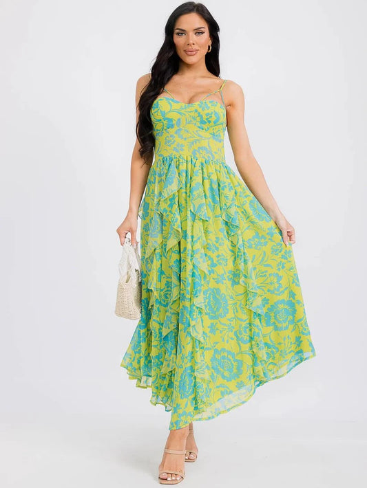 COMING SOON: Ruffle Smocked Floral Maxi Dress