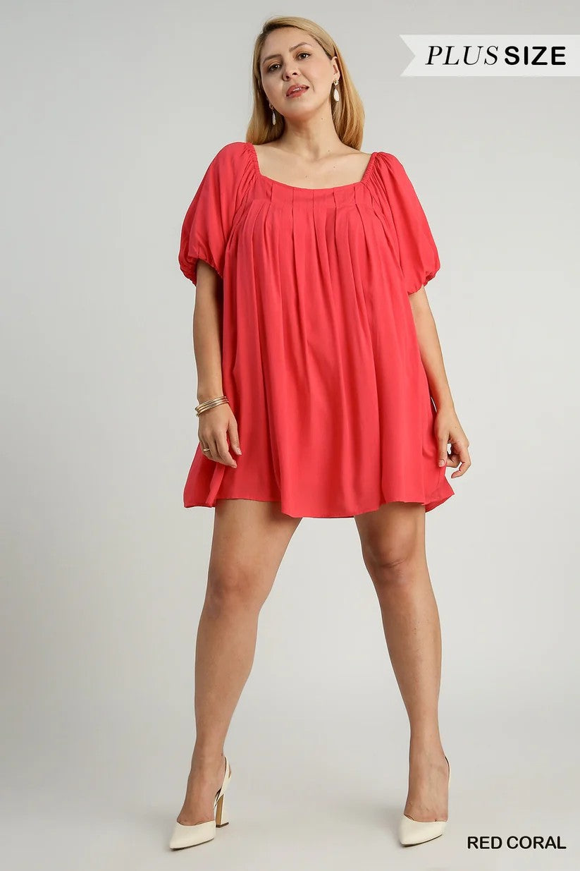 COMING SOON: Squared Neckline Mini Dress