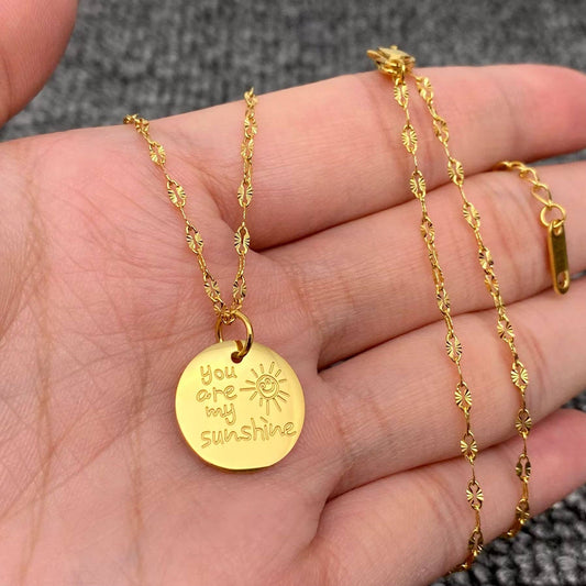 You Are My Sunshine Necklace