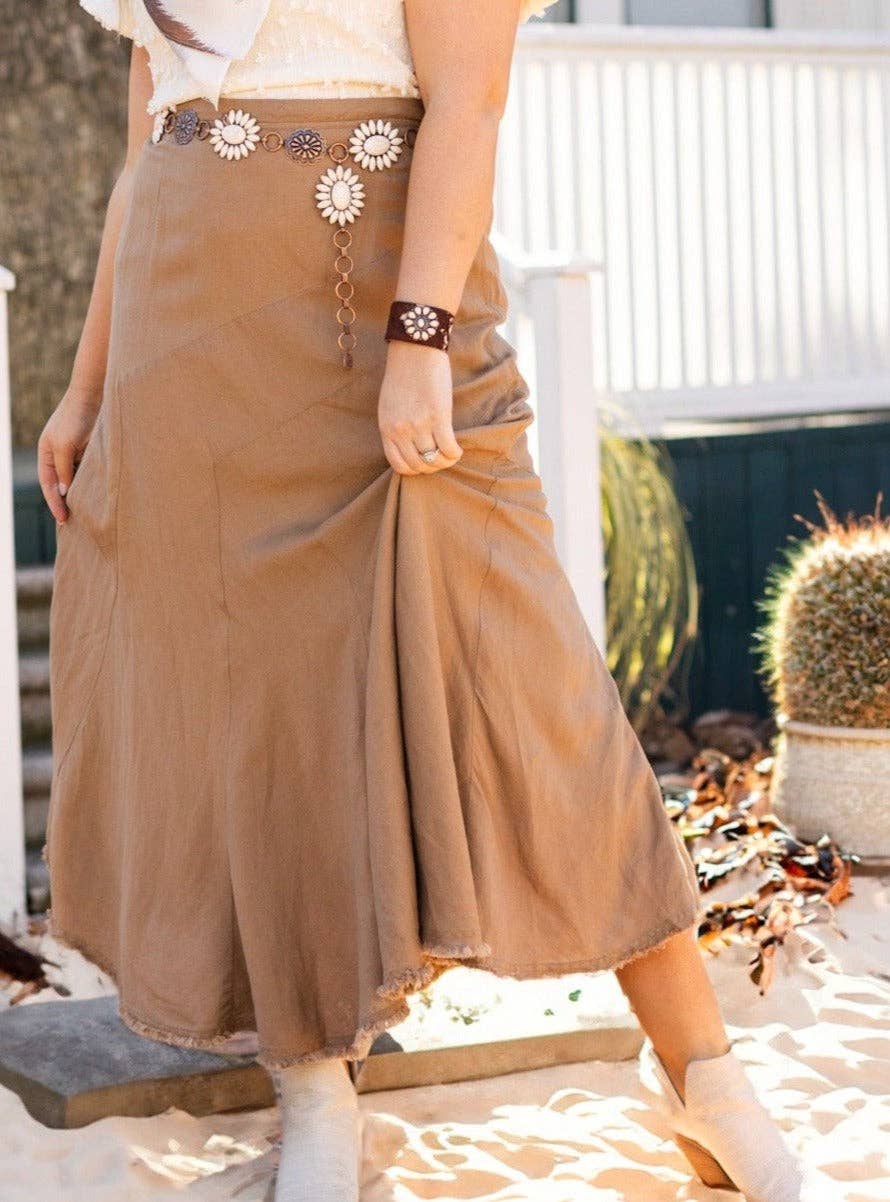 The Stella Linen Versi Dress / Skirt:  Beige